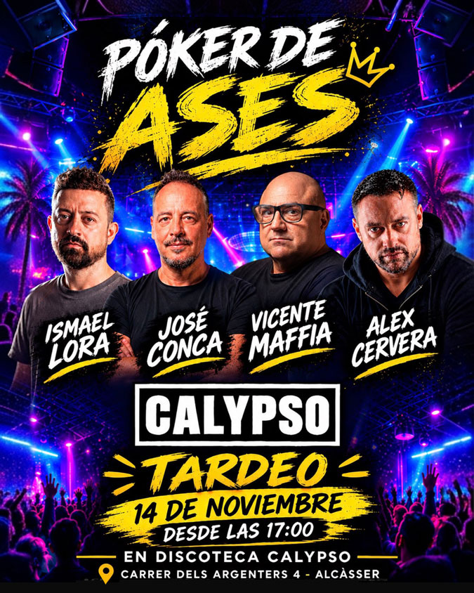 Comprar entradas para Poker de Ases en CALYPSO - Alcasser - BeatPass